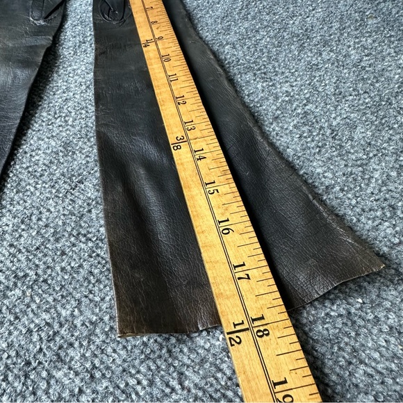 Vintage Henri Bendel long leather gloves black washable made in France sz 6 3/4 - Picture 7 of 11